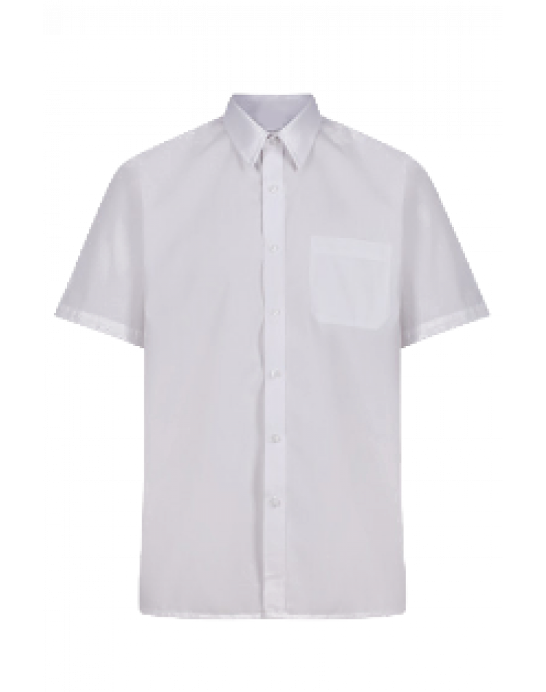 White Half Shirt Girls 9th Std To 12th Std